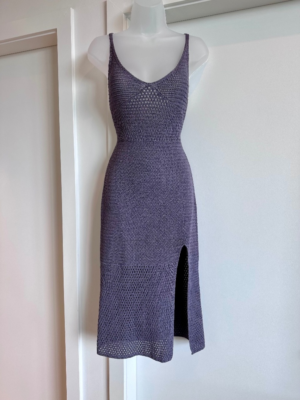 Aritzia cotton mesh/lace dress
